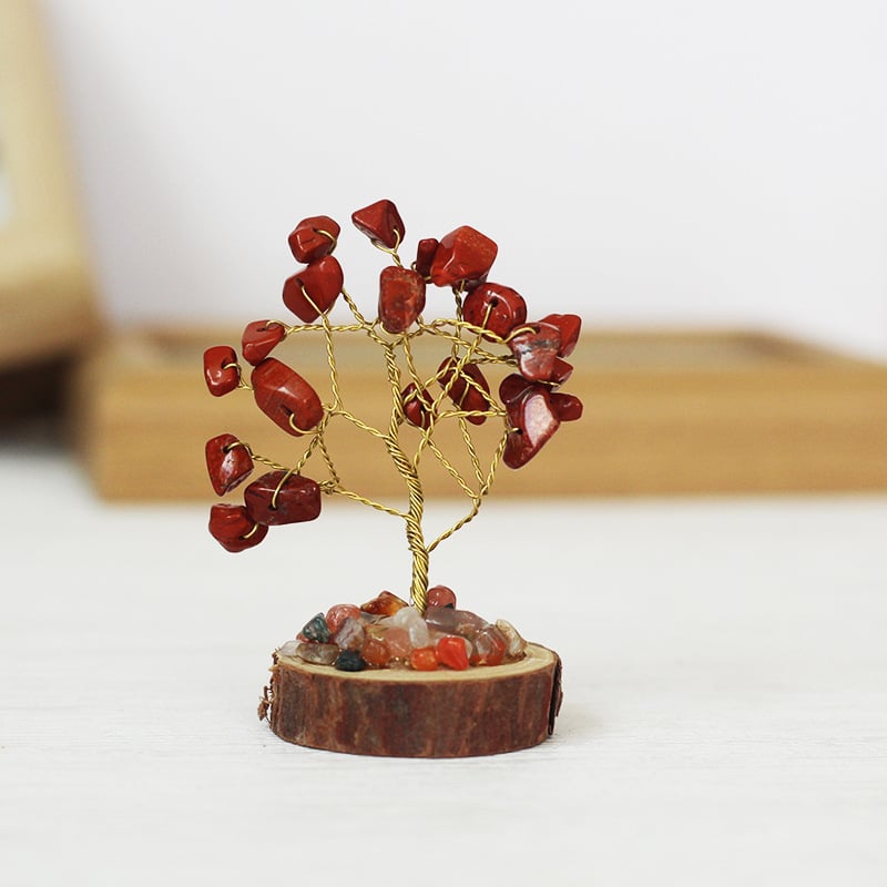 🍀12 Mini Crystal Tree Set｜Feng Shui Gemstones for Energy Healing