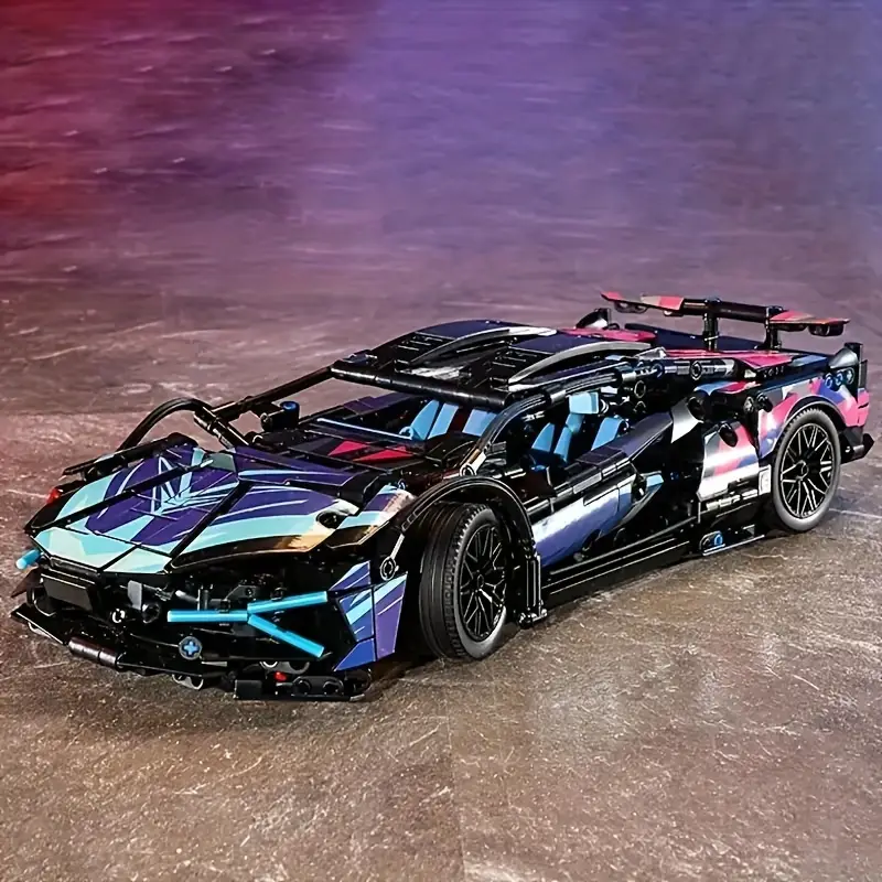 Cyberpunk Sport Car Building Block Sets – Future-Proof Your Creativity!