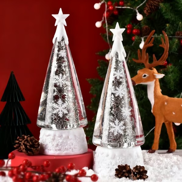 🔥Christmas Snowflake Light-Up Tree Ornament