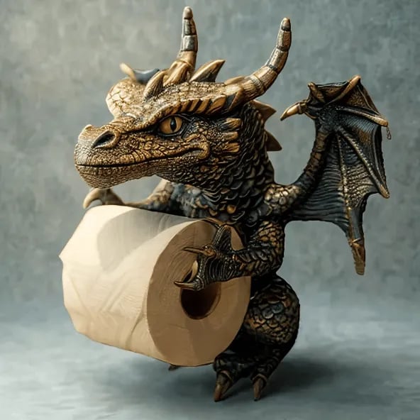 DRAGON'S HOARD Toilet Paper Holder