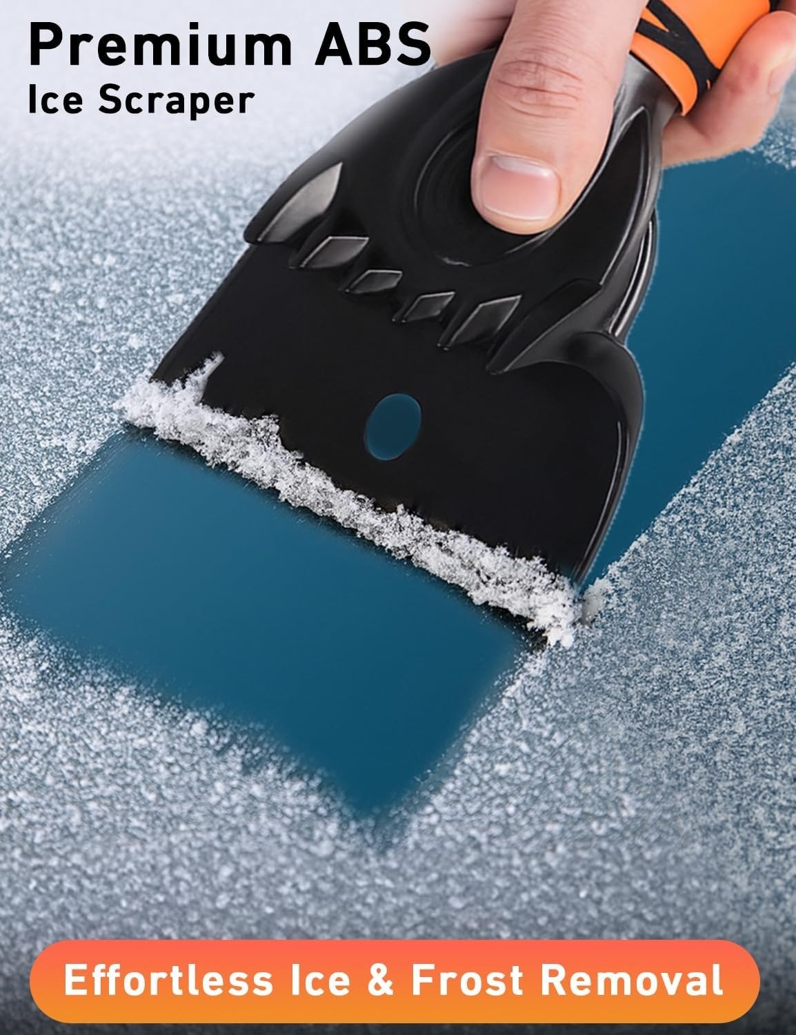 ❄️🚙 Extendable Snow Brush & Ice Scraper with 360° Pivoting Head