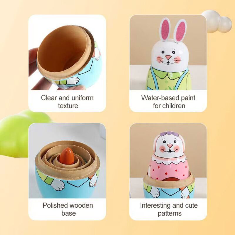 Rabbit Nesting Doll Set