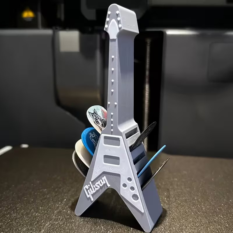 Rock V-Shaped Guitar Pick Holder