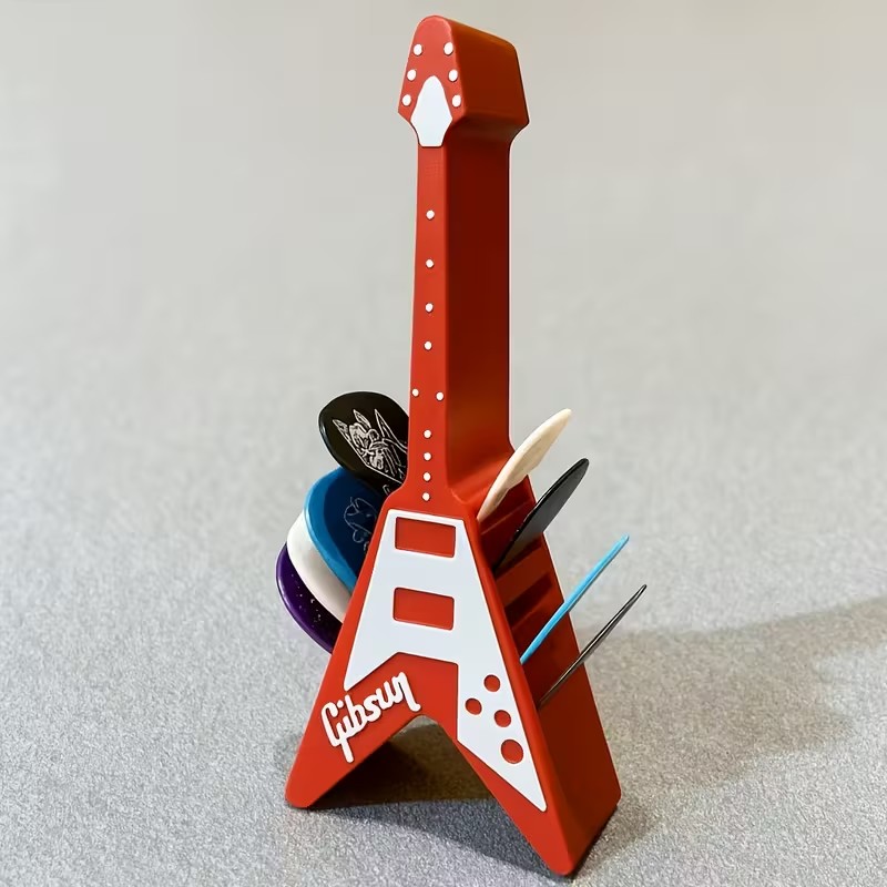 Rock V-Shaped Guitar Pick Holder