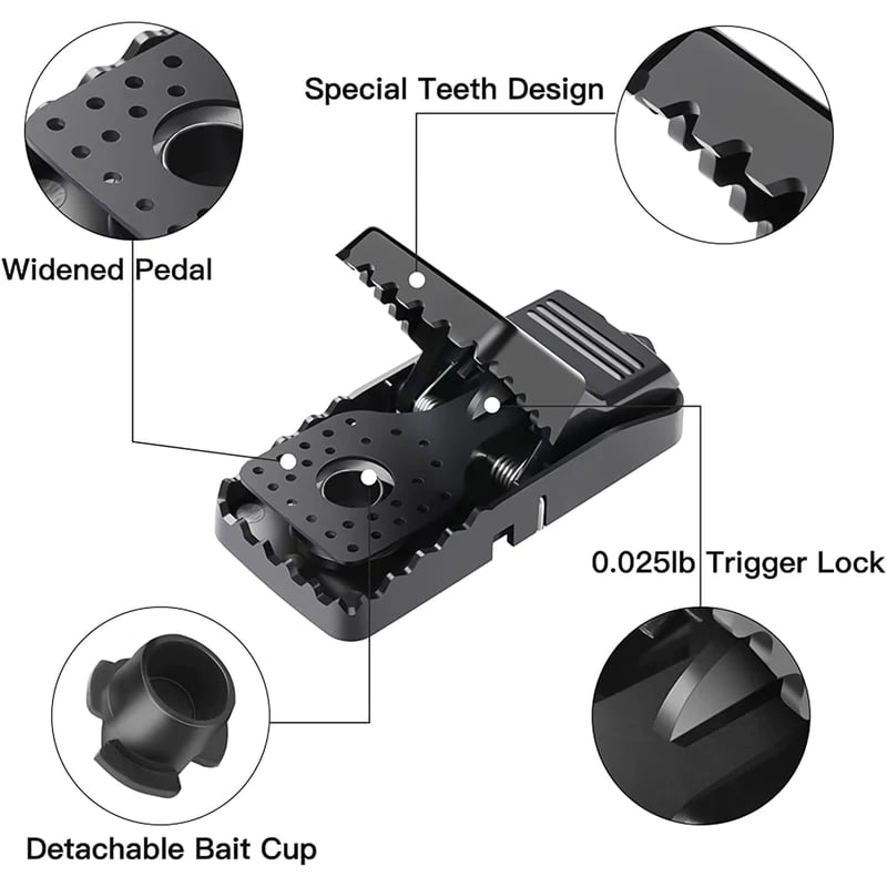 Highly Sensitive Reusable Mouse Trap（4 Pcs/box）