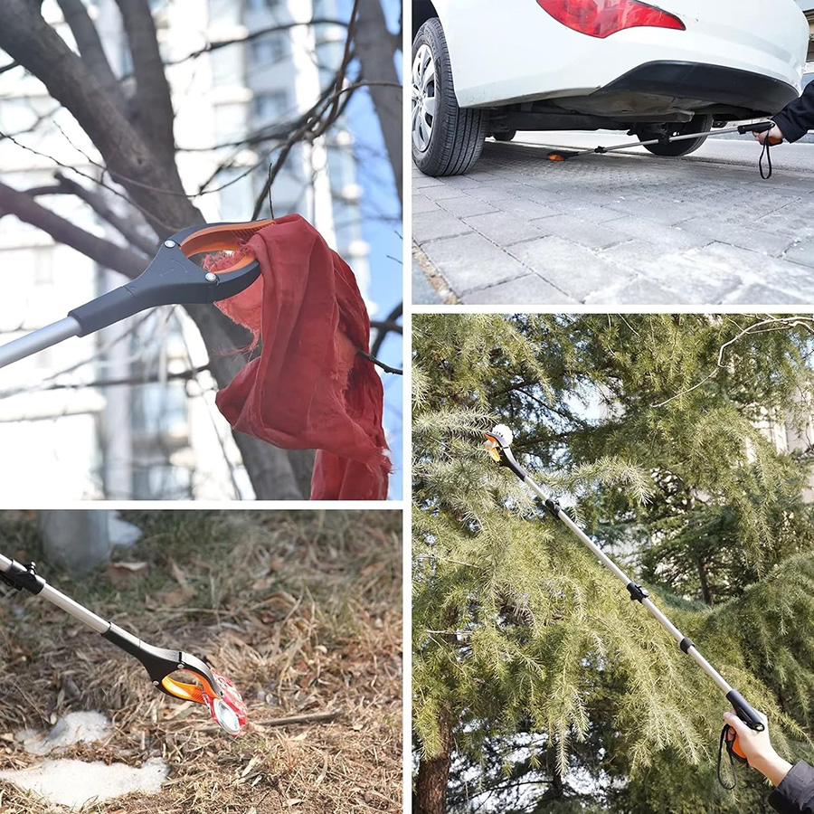 Grabber Reacher Tool with 360° Rotating Jaw & Magnet