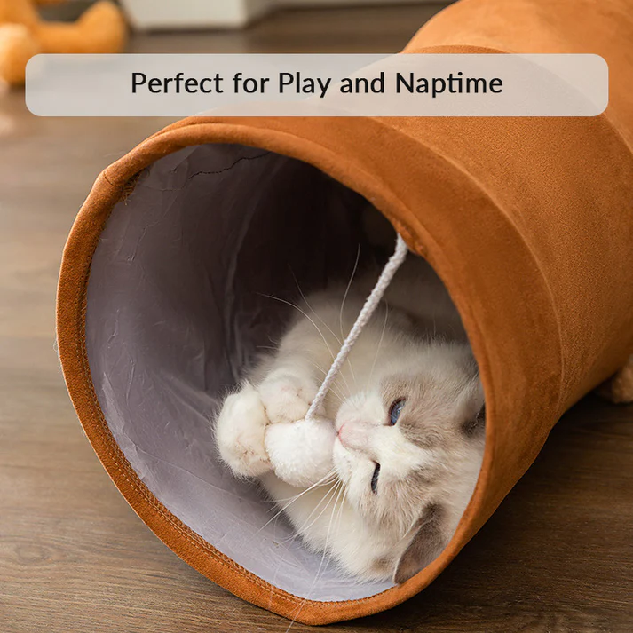 Foldable Cat Tunnel Toy