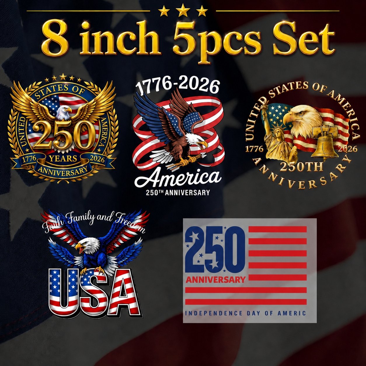America’s 250th Anniversary Commemorative Decal Series