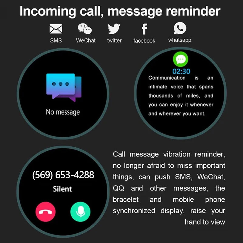 Multifunctional Bluetooth Talk Men's Casual Smart Watch