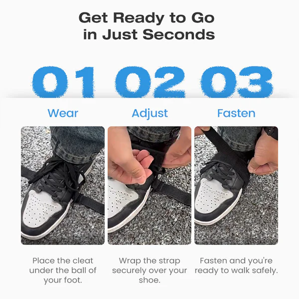  ❄️ WINTER SALE 50% OFF🎉Durable Anti-Slip Ice Cleats Set for Shoes