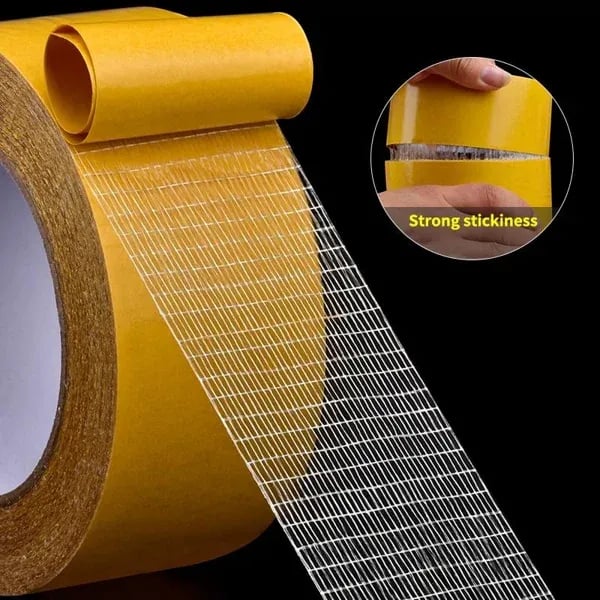 🔥Hot Sale🔥Strong Adhesive Double Sided Gauze Fiber Mesh Tape