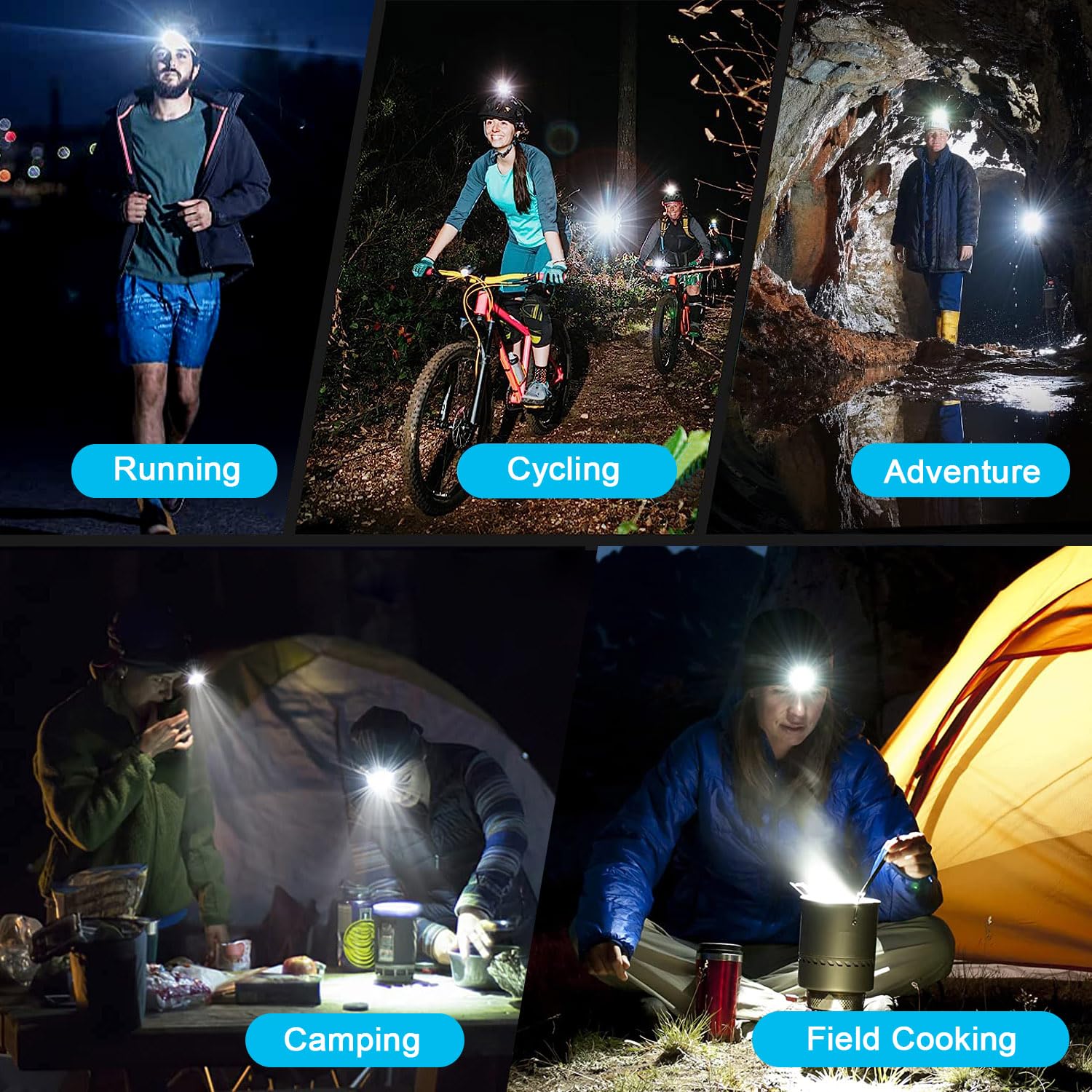 Super Bright Rechargeable LED Professional Headlamp