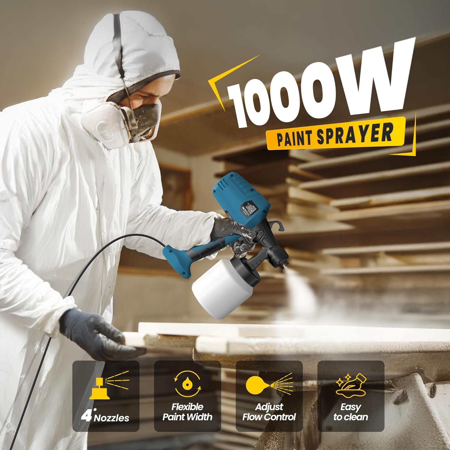 Portable Automatic High-pressure Paint Spray Gun