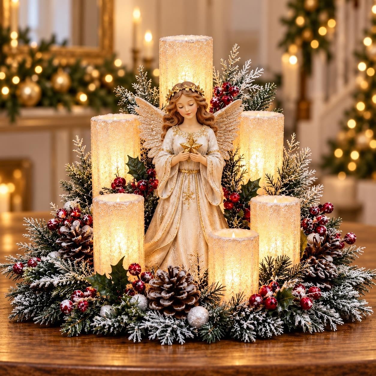 Light-up Christmas Candle Holder