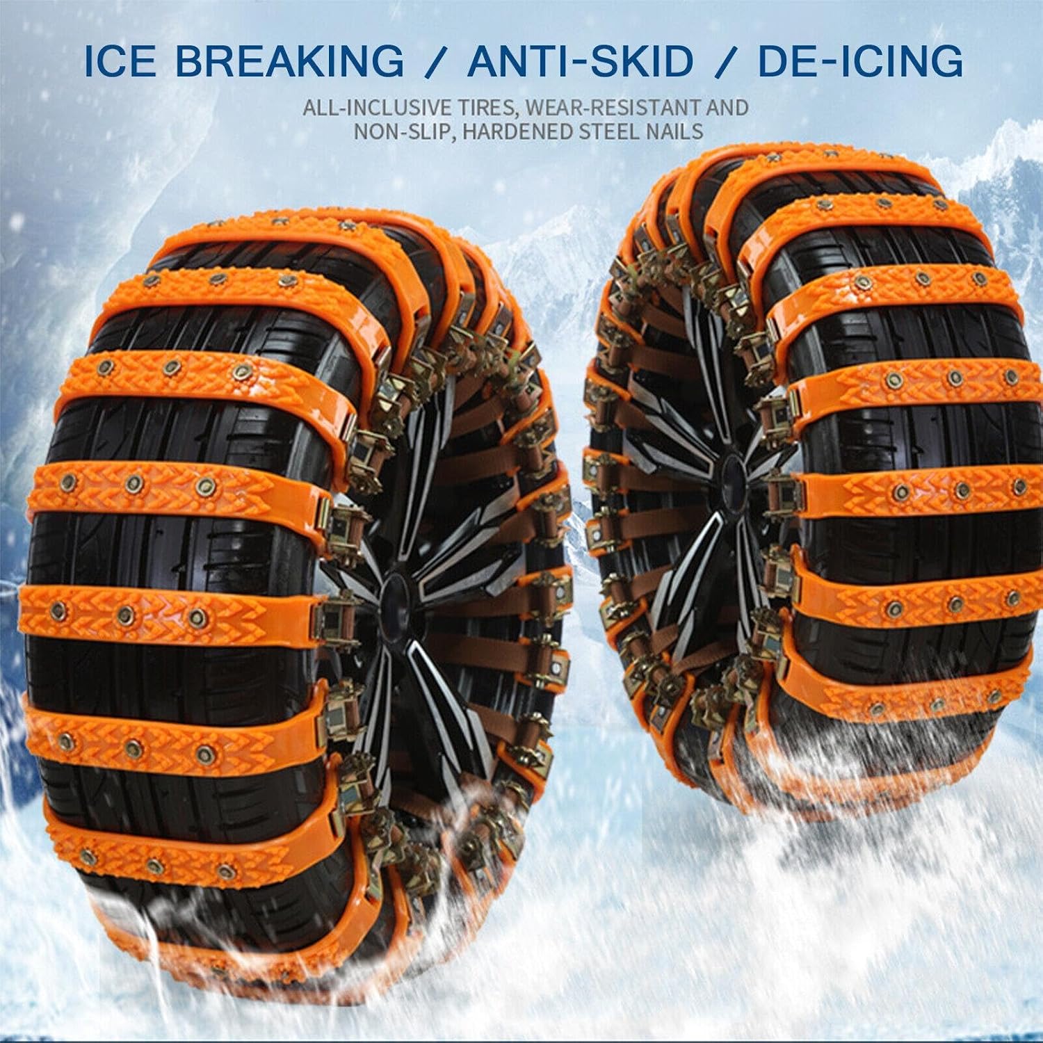 🔥2025 Winter Hot Sale🔥Universal Reusable Anti-skid PE Tire Chains