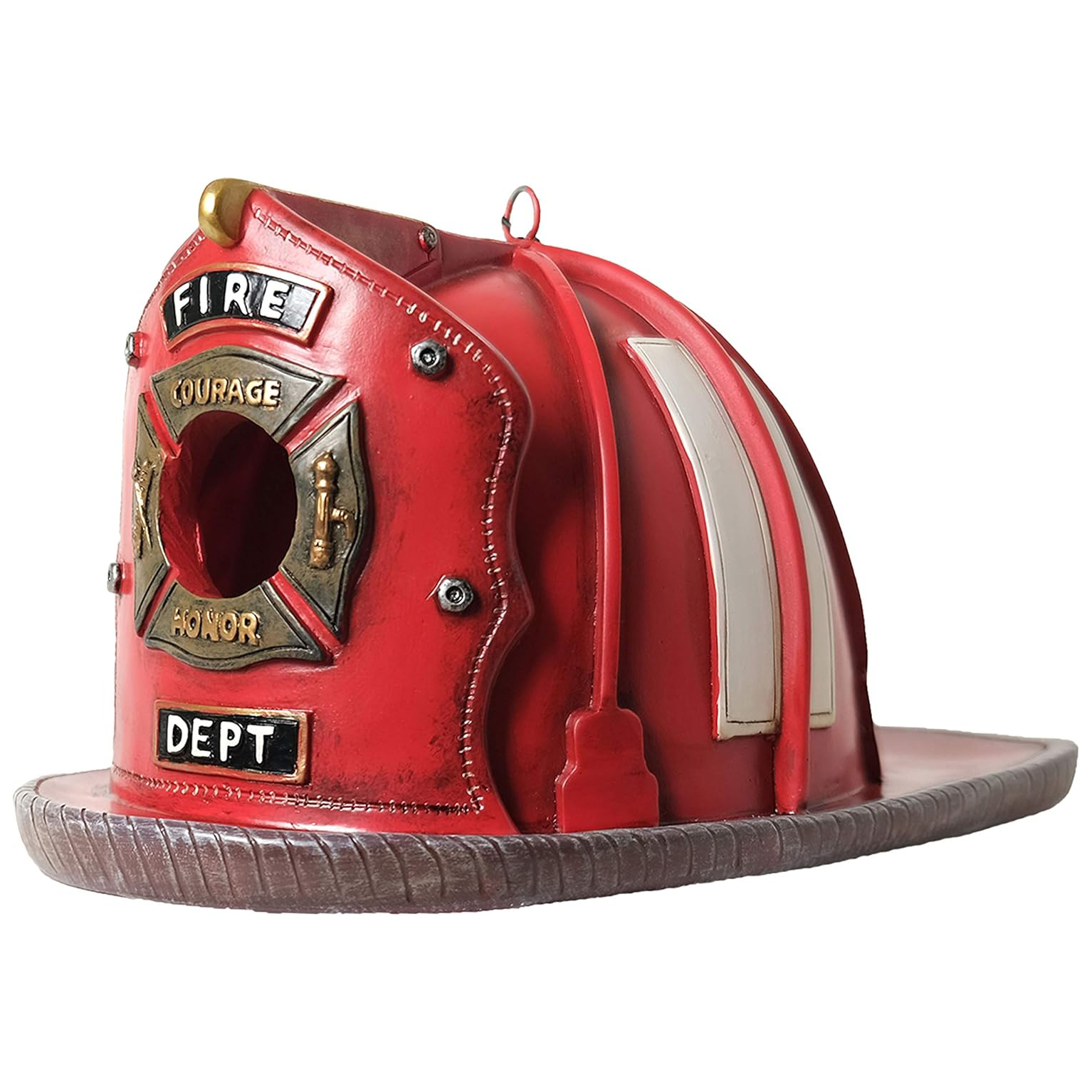 🚒 Honor the Heroes: Vintage Firefighter Helmet Birdhouse