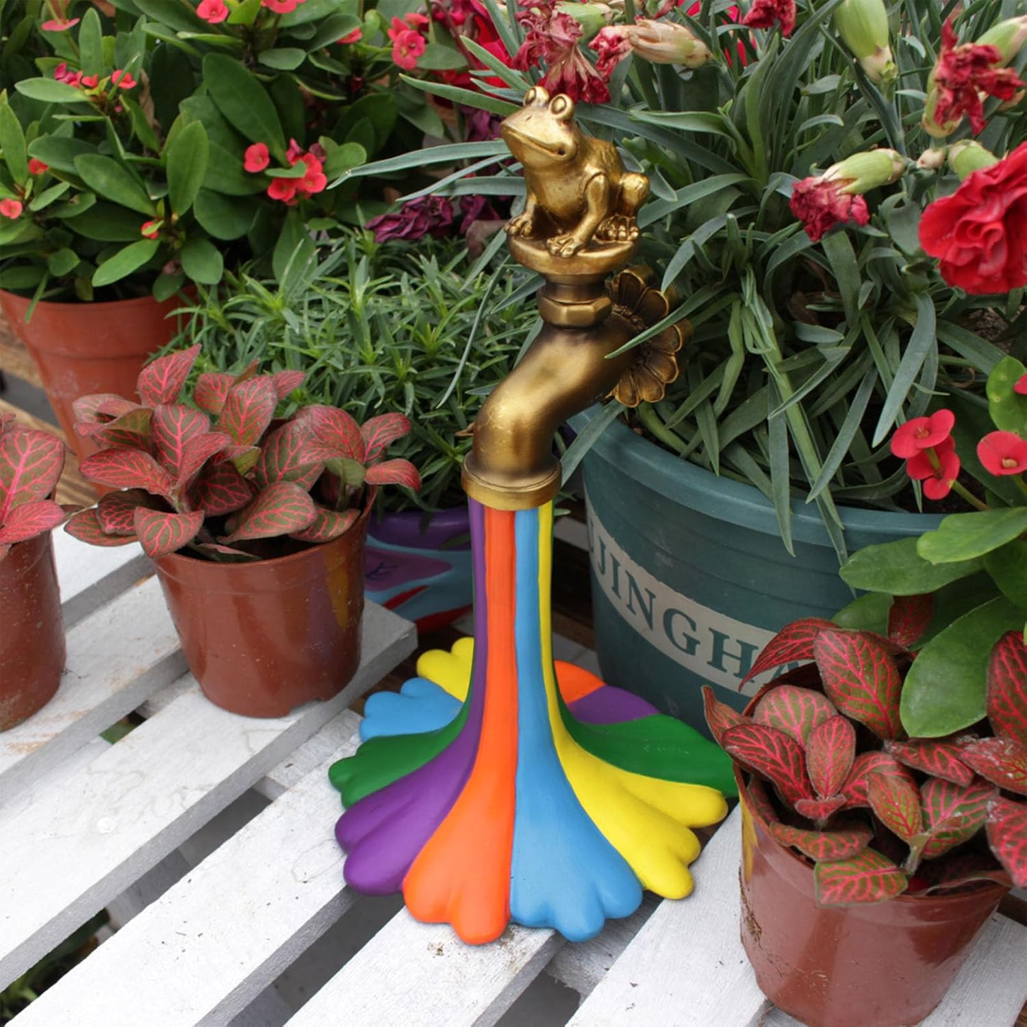 Frog Rainbow Faucet Ornament