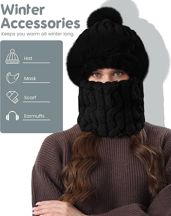 Hat Beanie Winter Face Mask