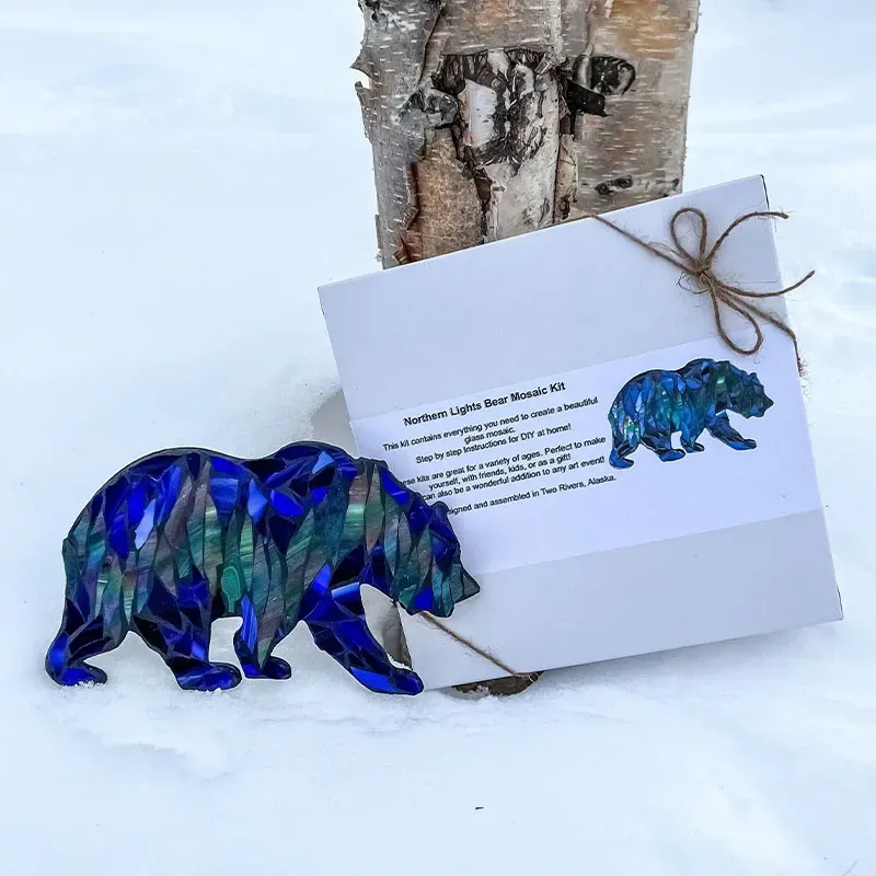 🔥Last Day 49% OFF -Mountain Range Glass Mosaic DIY Kit