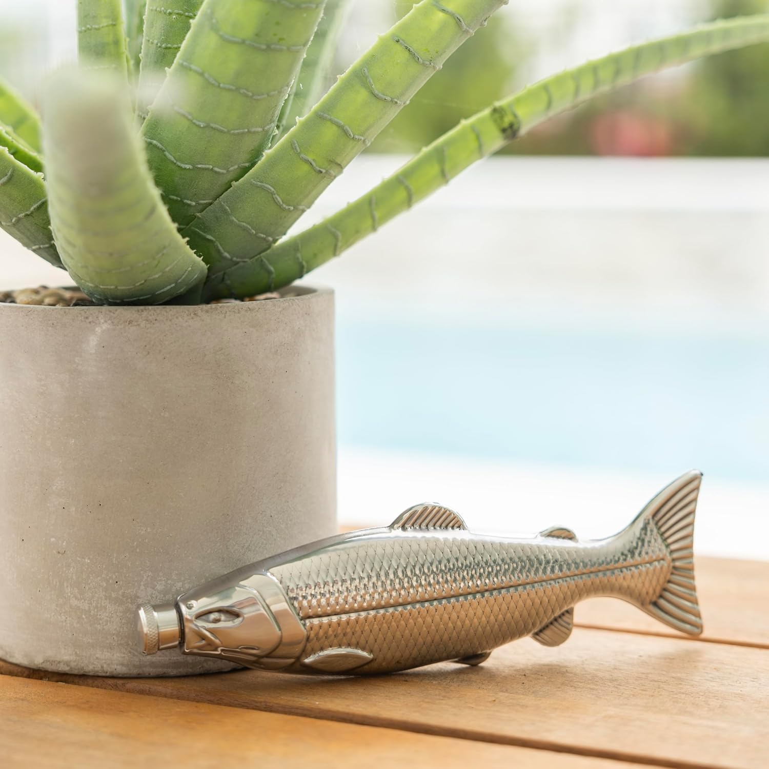 Fantastic Stainless Steel Fish-Shaped Portable Wine Bottle