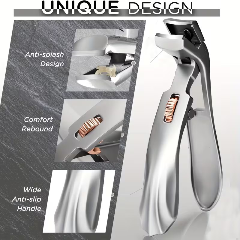 Heavy-Duty Safety Nail Clipper – Easy Trimming for Seniors