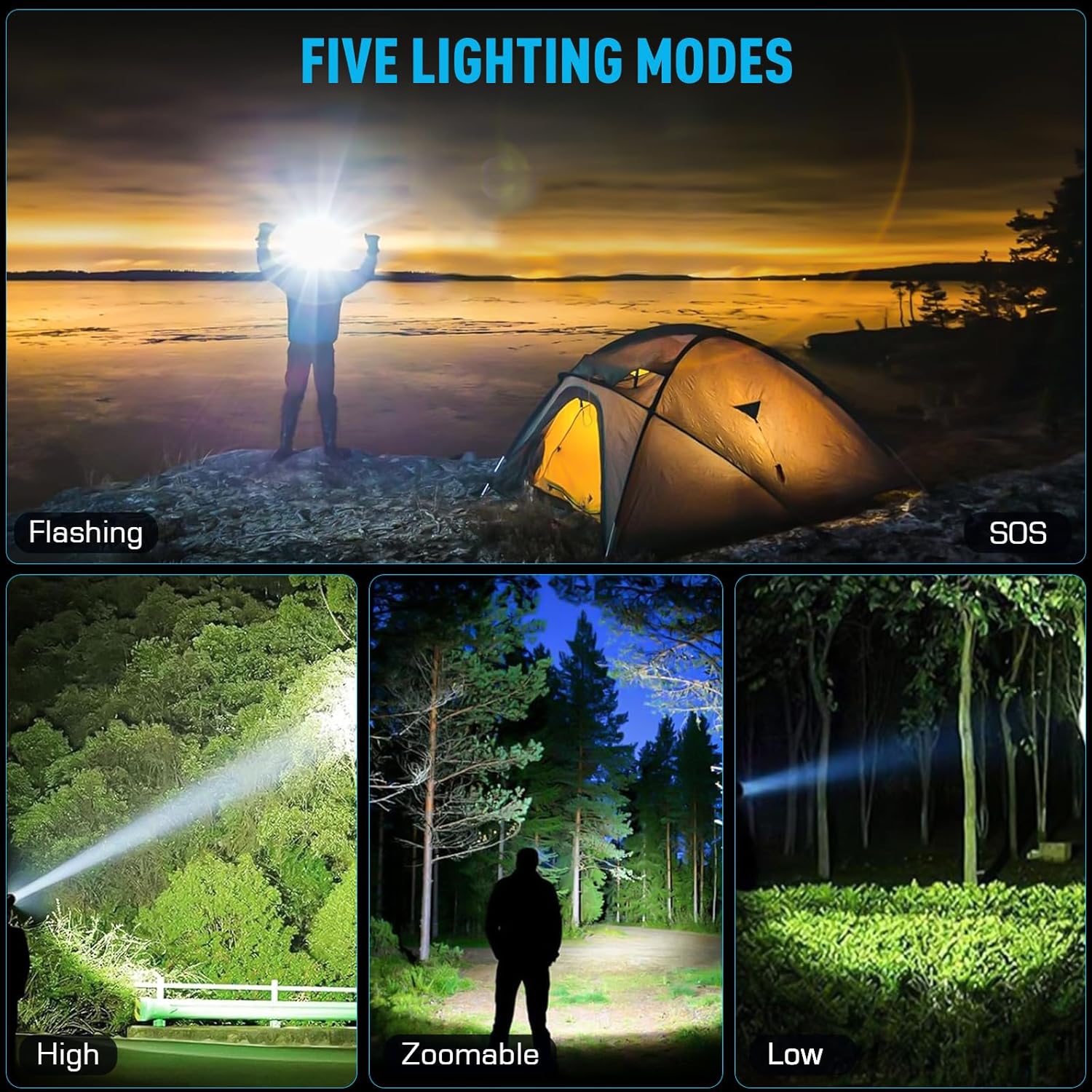 Super Bright Rechargeable LED Professional Headlamp