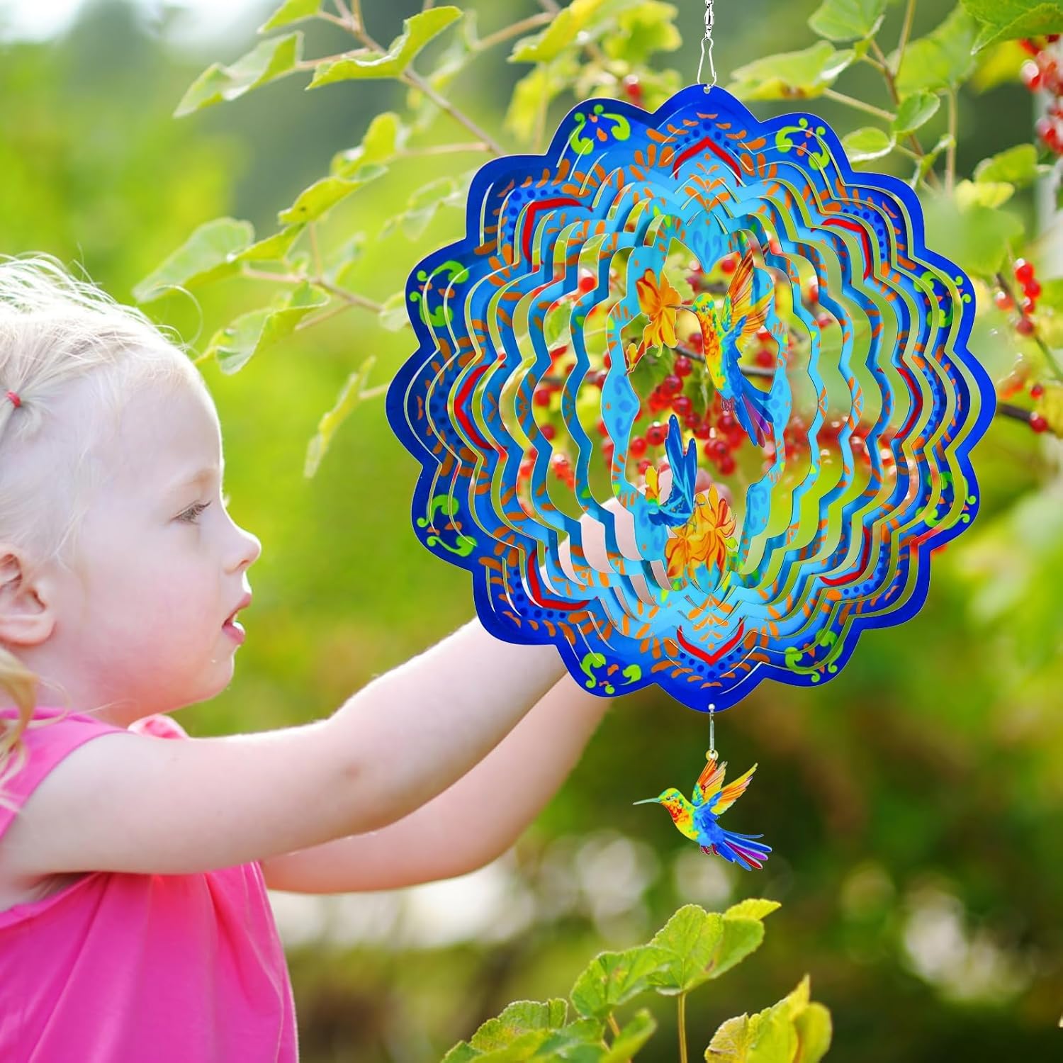 12 inch 3D Metal Wind Spinners