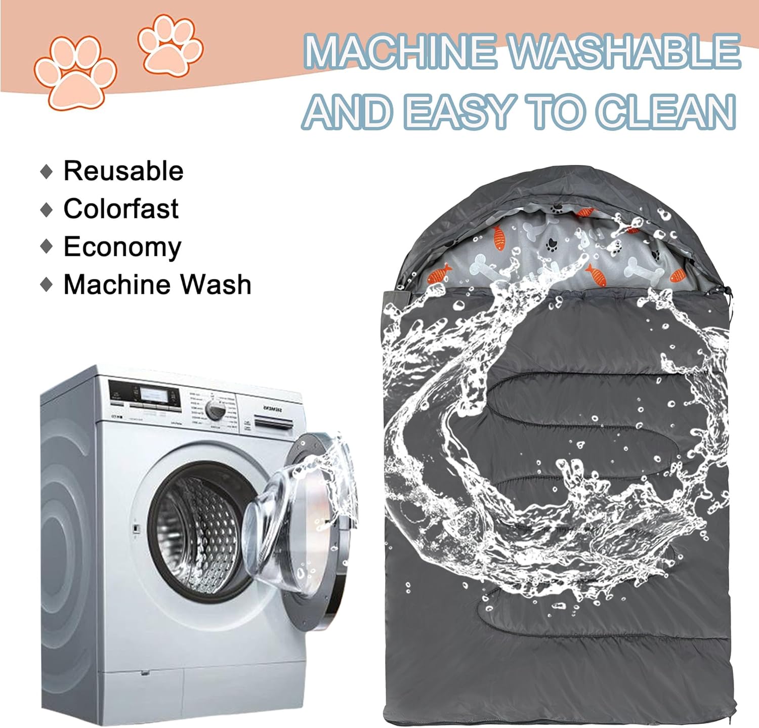 Dog Sleeping Bag Waterproof Warm Packable Dog Bed Mat