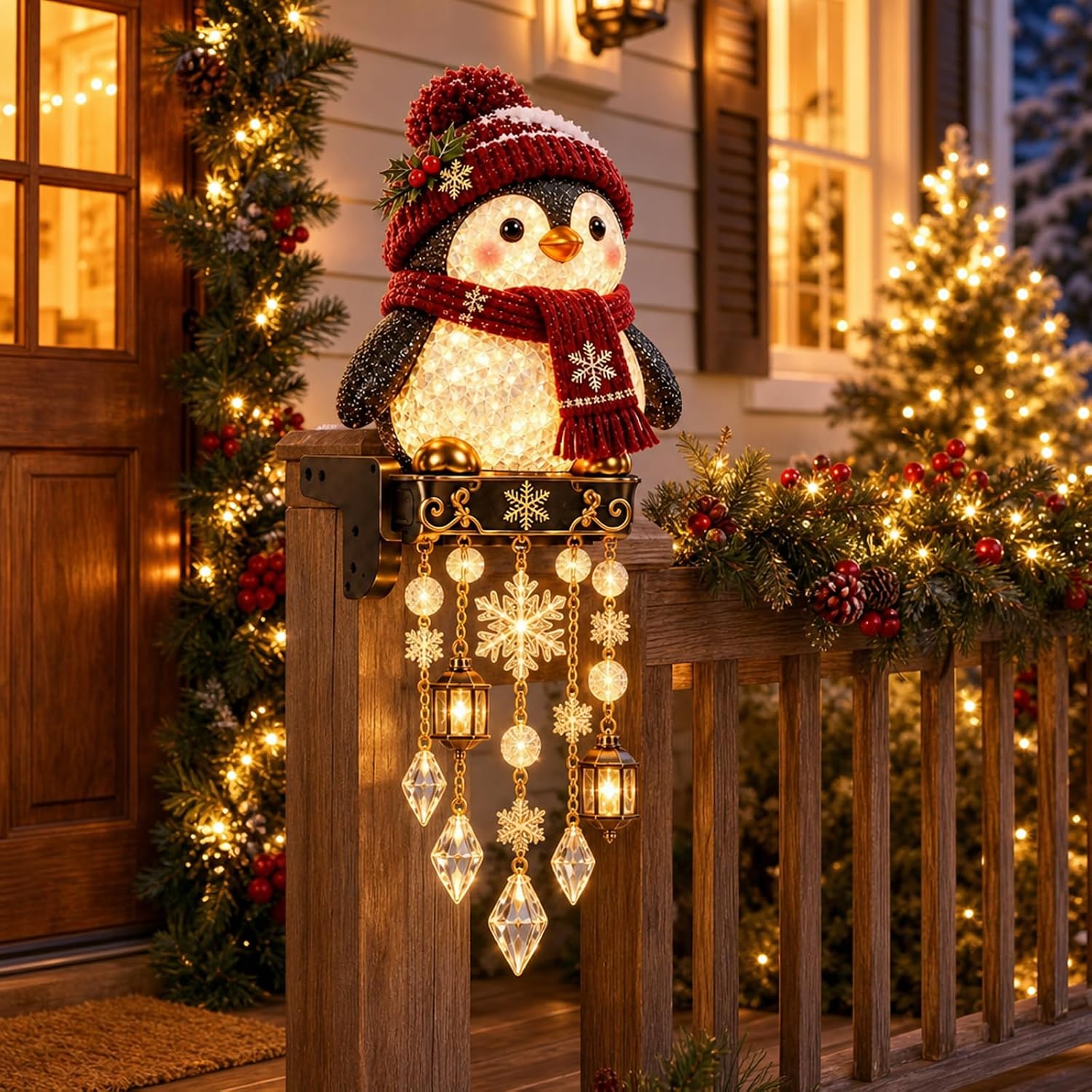 Christmas Character Railing Lights