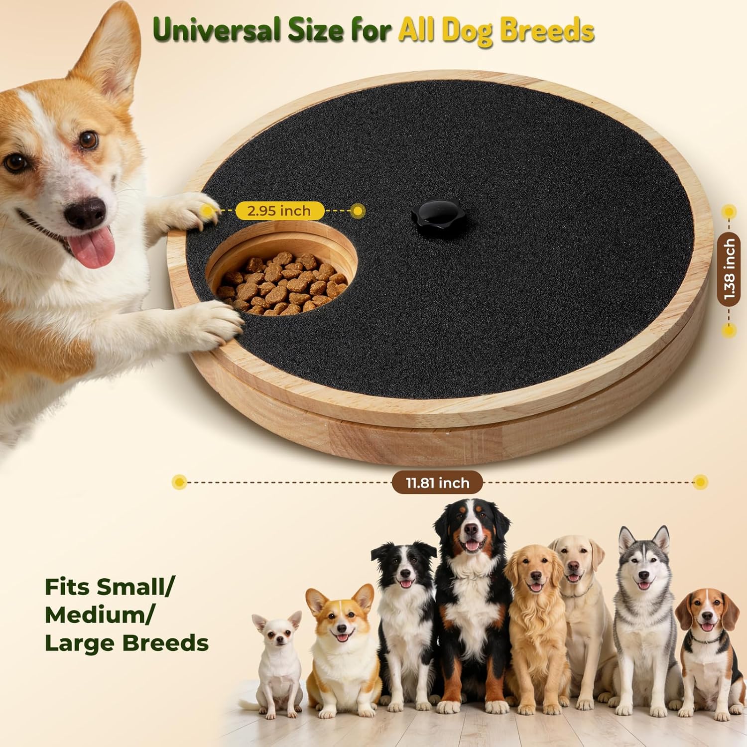 Petlori™ 2-in-1 Dog Nail Scratch Board & Interactive Treat Toy