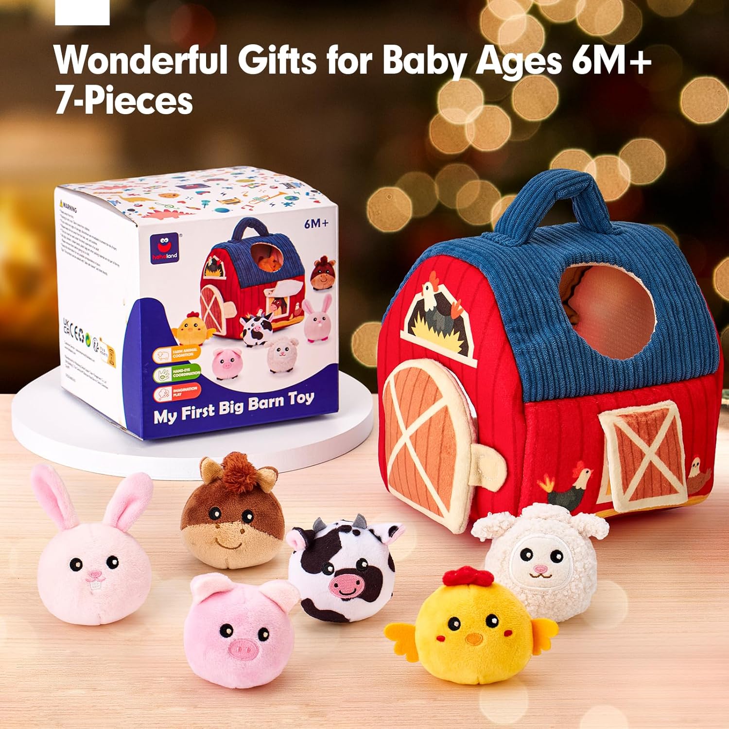 My First Farm Animal Set Barnyard Cuddly Animals