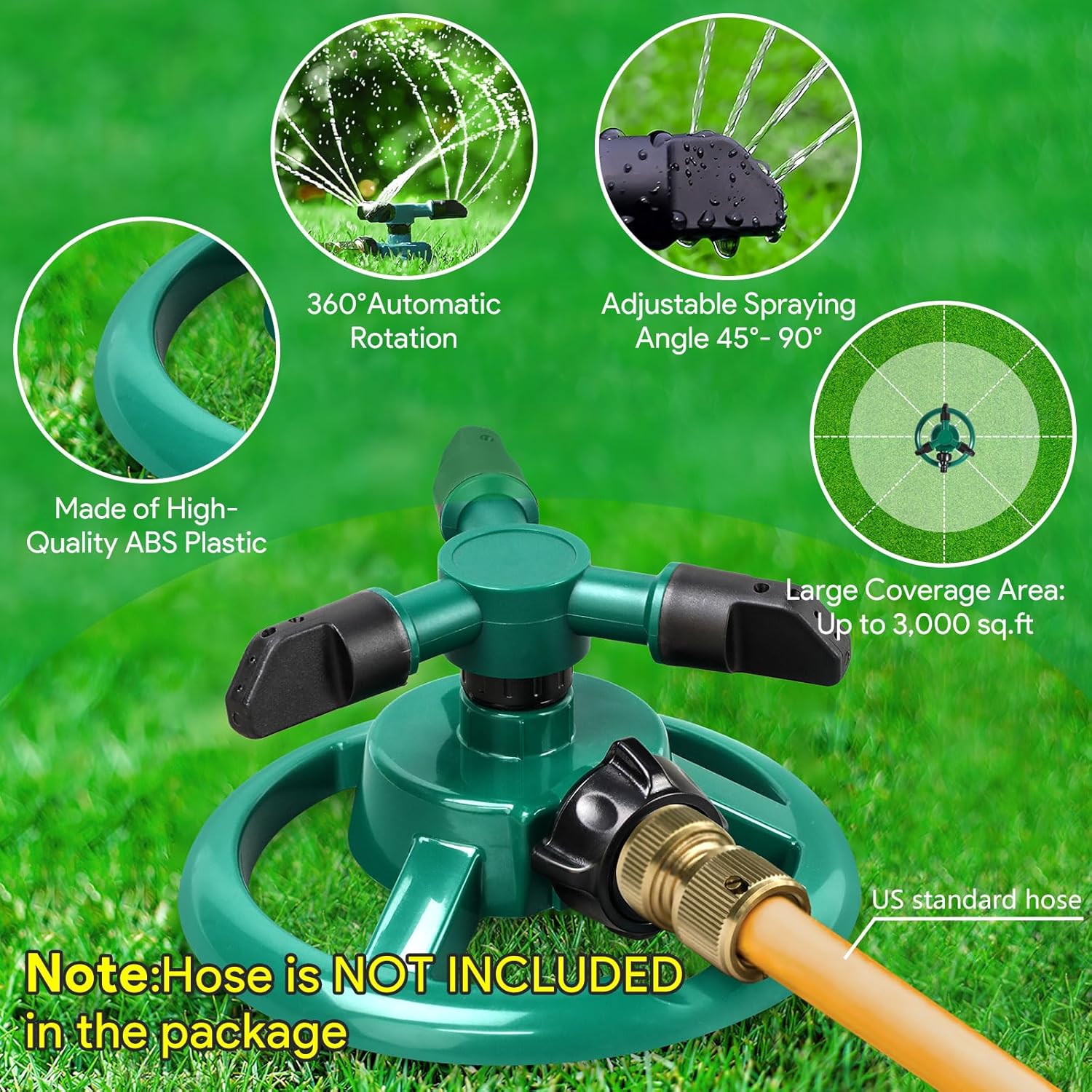 360 Degree Automatic Rotating Lawn Sprinkler