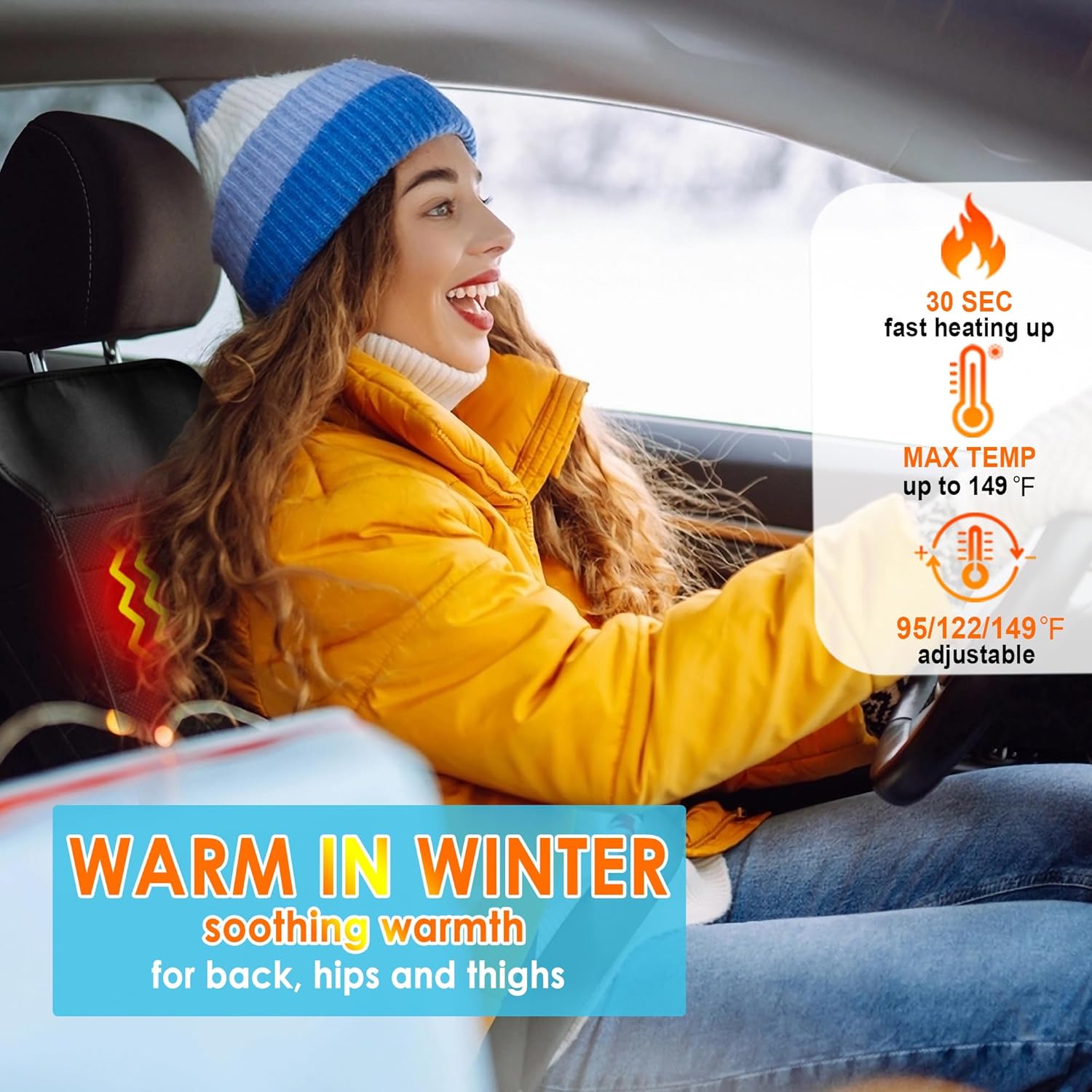 🔥🔥🔥Universal Heated Car Seat Mats