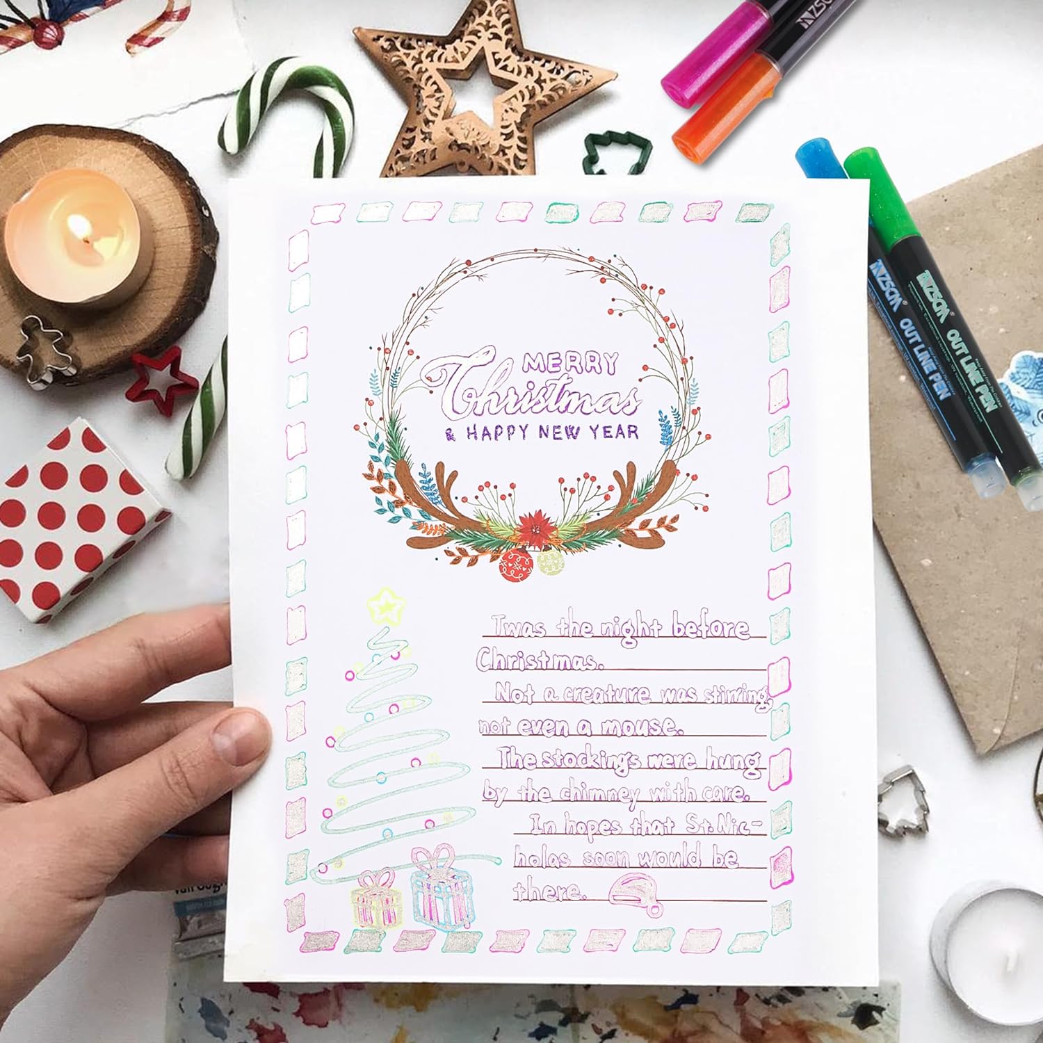 🎁Best Gift🎅Marker Pen for Highlight（1 Set / 24Pcs）