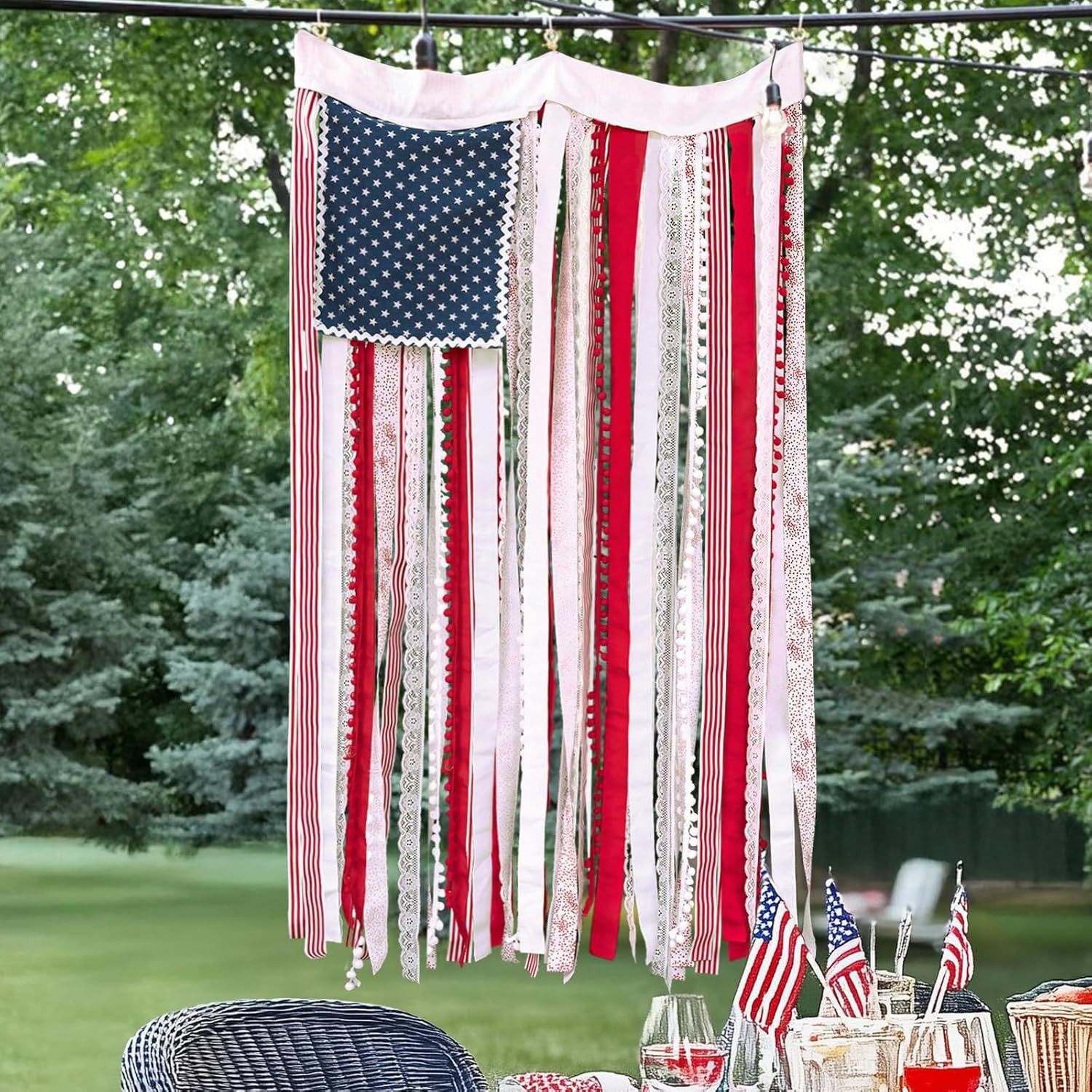 Independence Day Decoration American Flag Banner