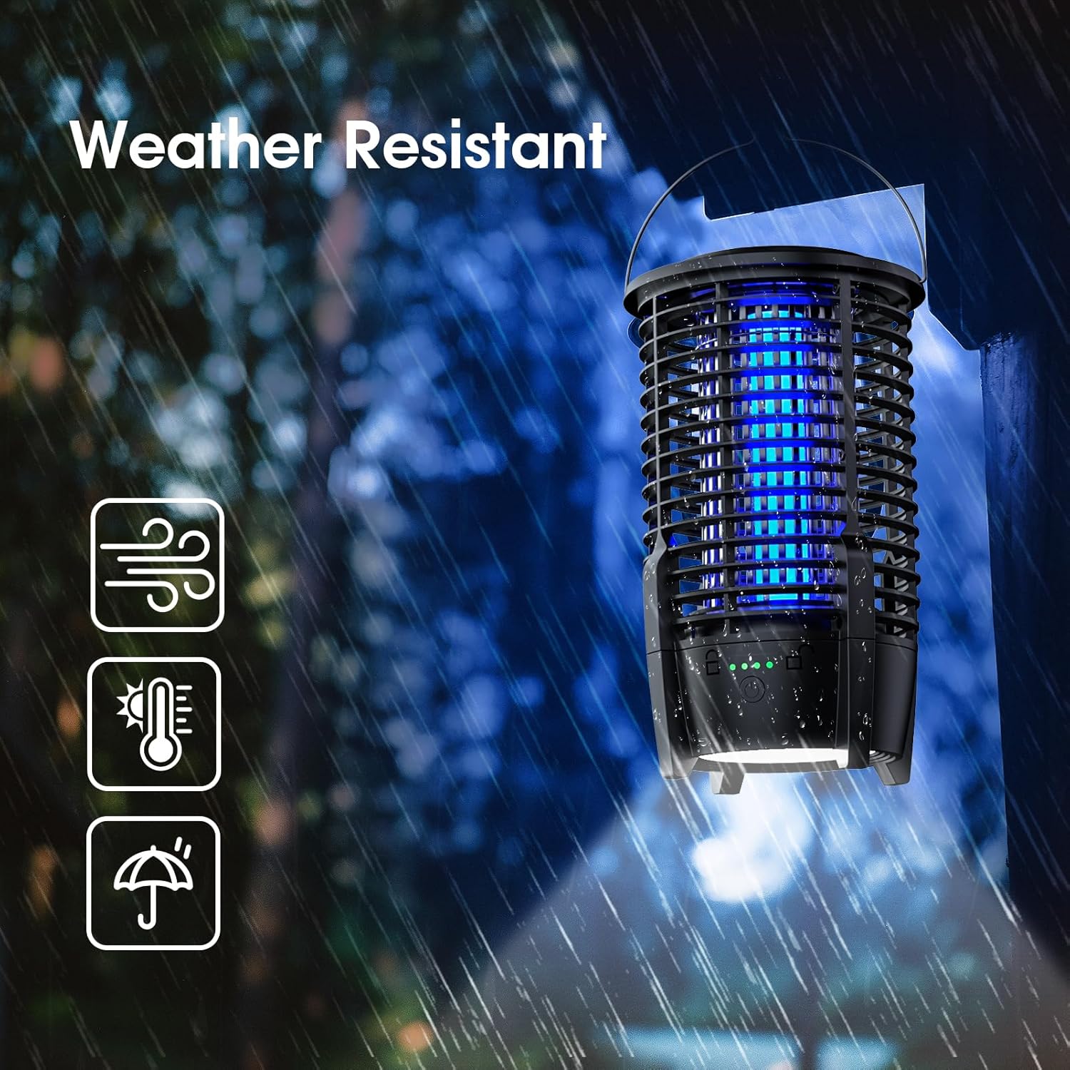 Portable Rechargeable Insect Trap with LED Light