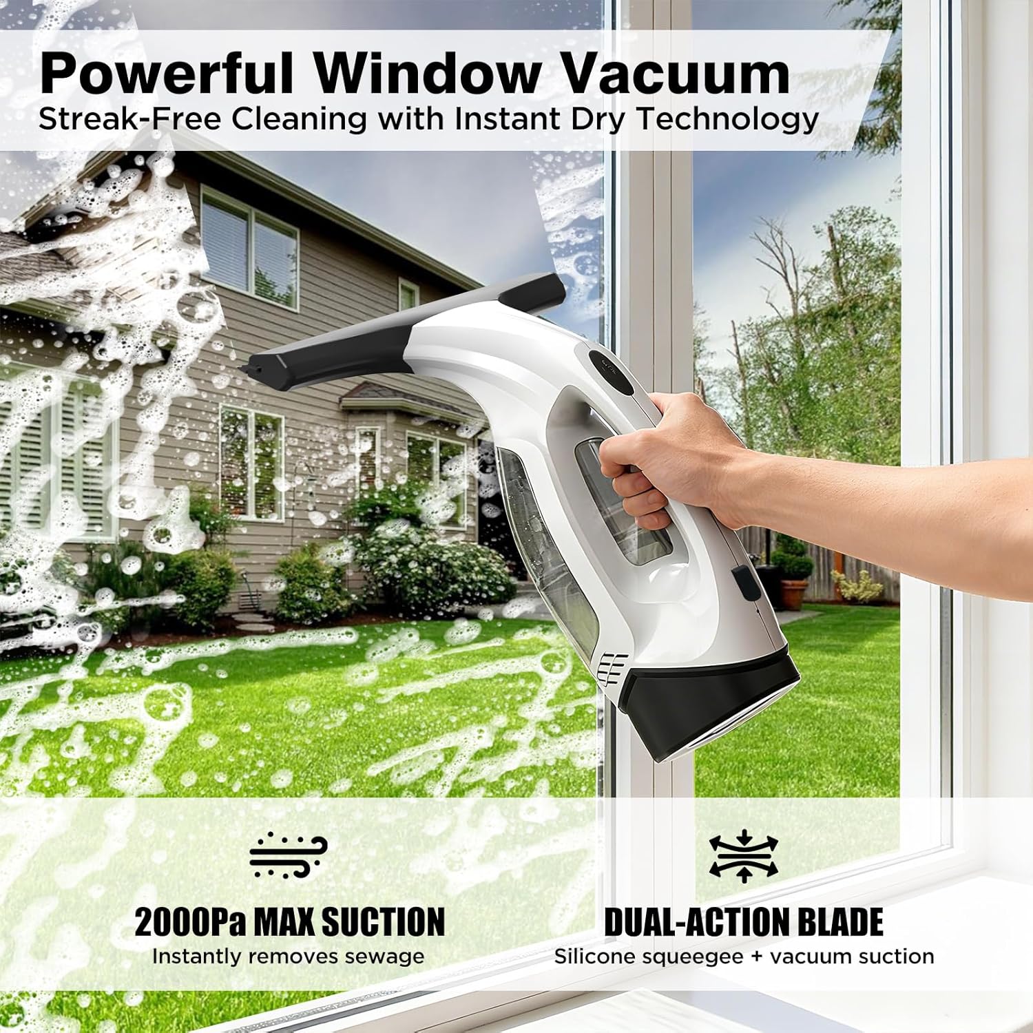 Cordless Window Vacuum Squeegee ✨