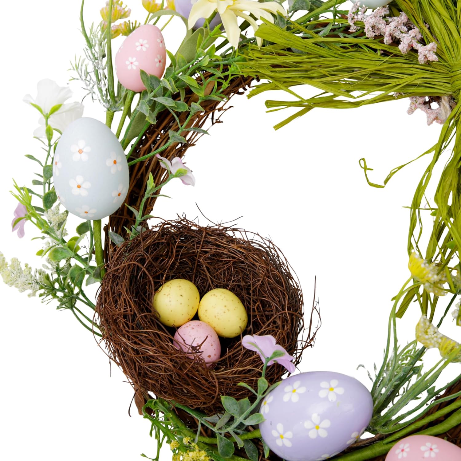 27" Easter Front Door Bunny Wreath