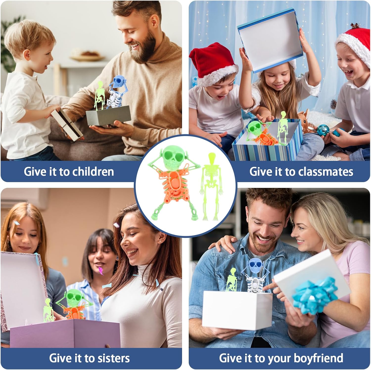 Dancing Skeletons Glow in The Dark Fun Toys