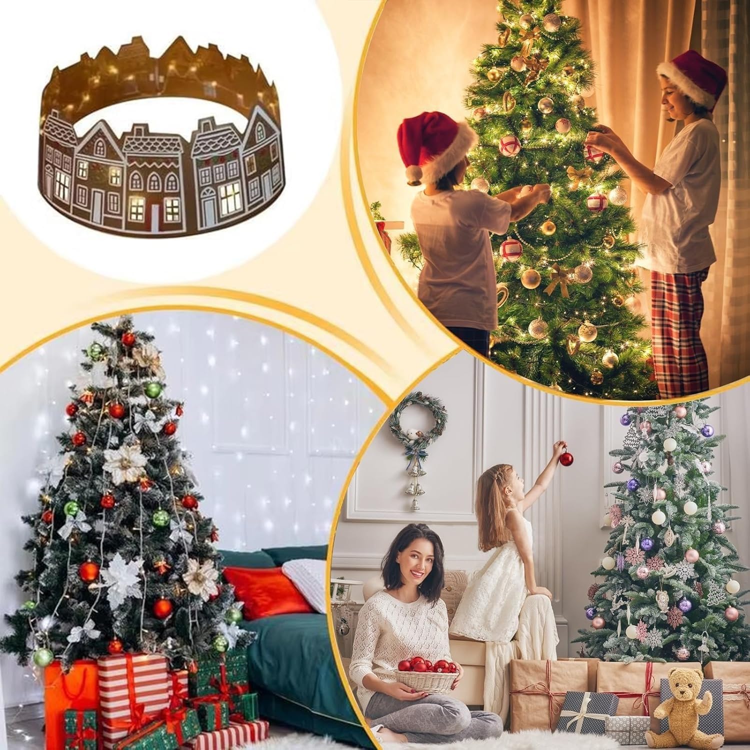 🎄Christmas Sale 49% OFF🎅LED Gingerbread ChristmasTree Collar