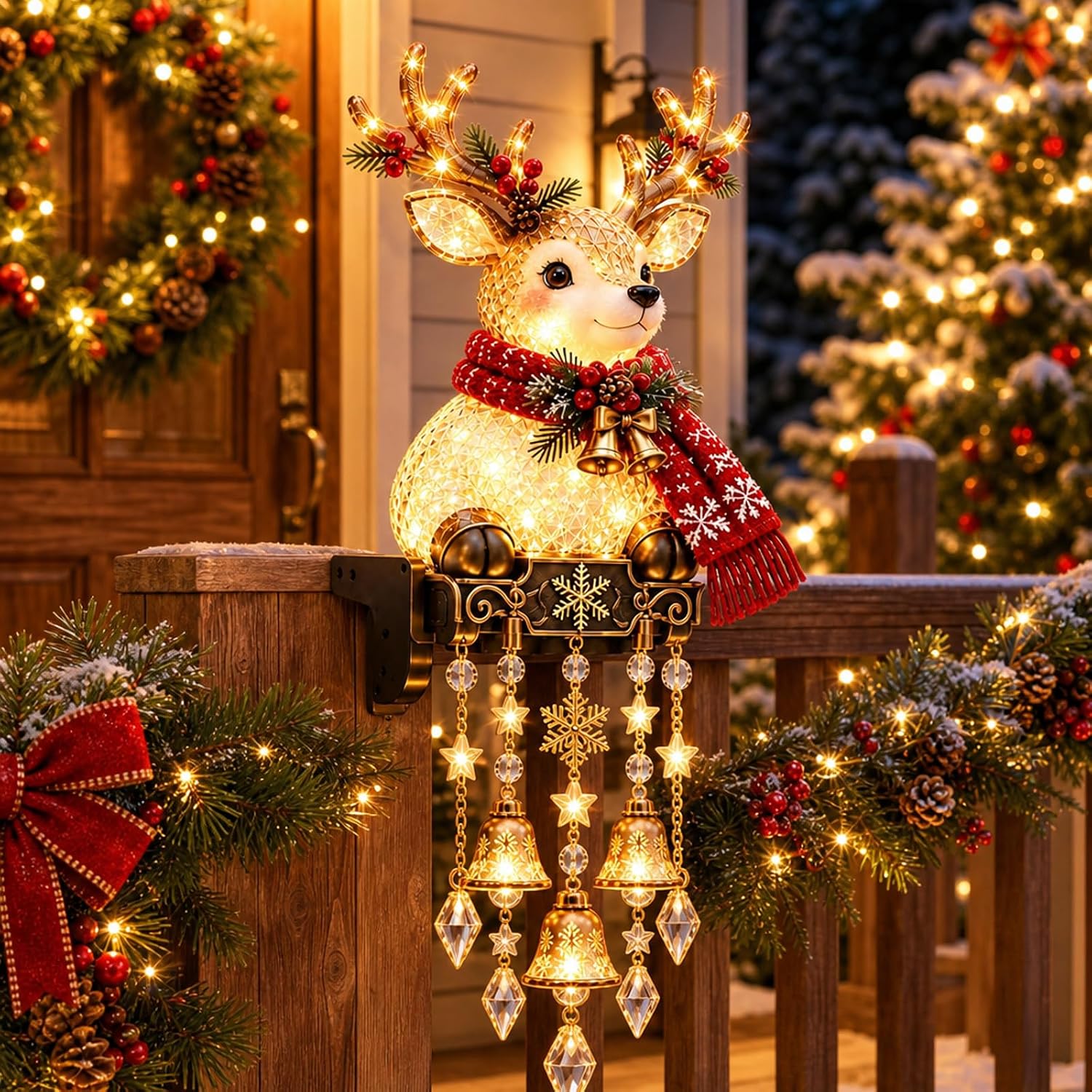 Christmas Character Railing Lights