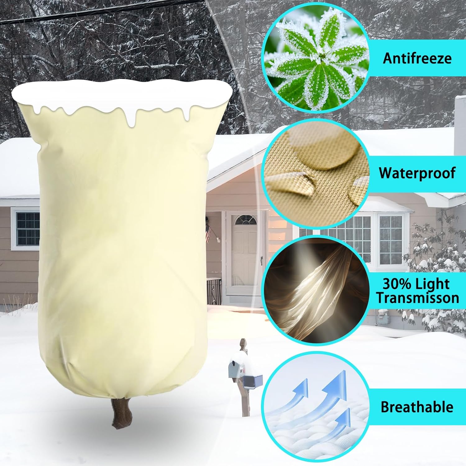 Plant Covers Freeze Protection with Reusable(2 Pack)