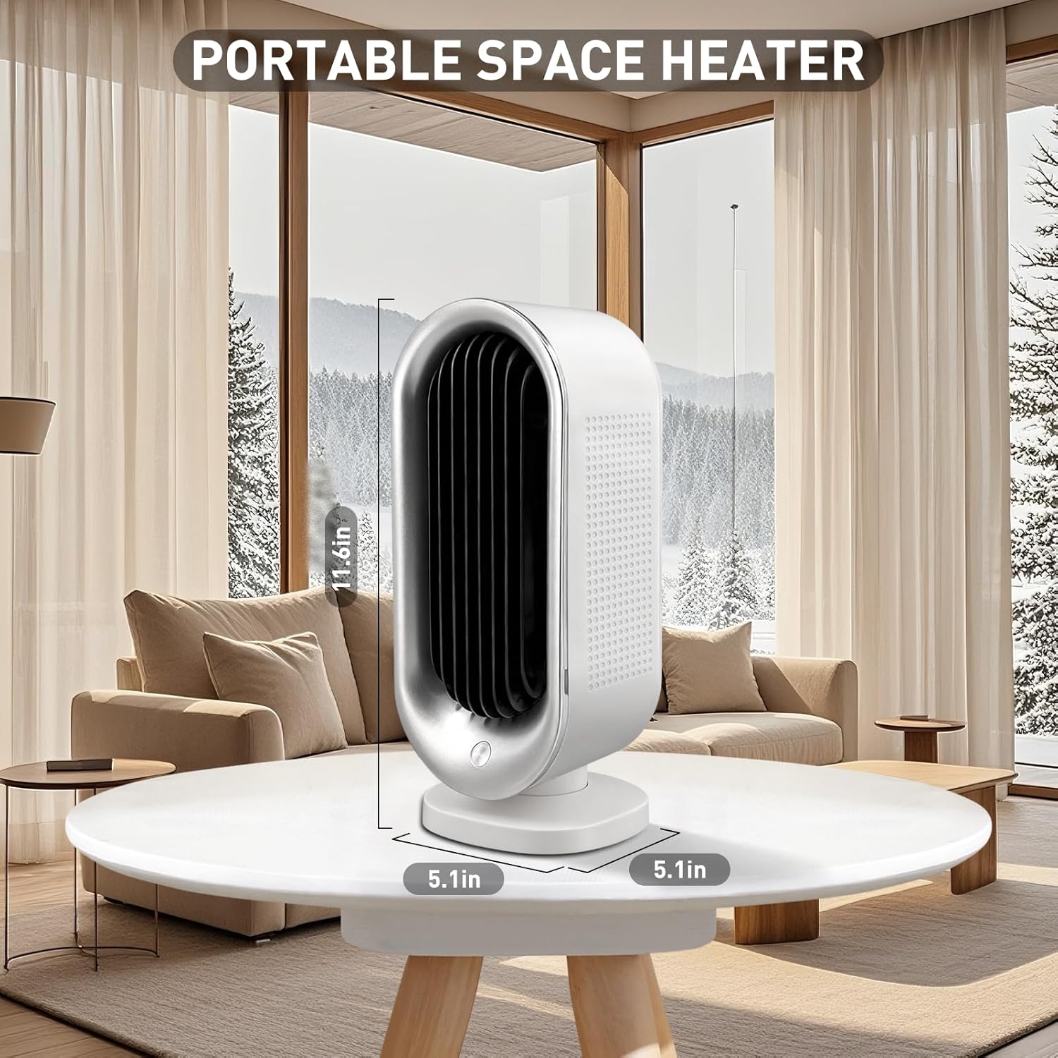 1200W AI Intelligent Variable Frequency Space Heater