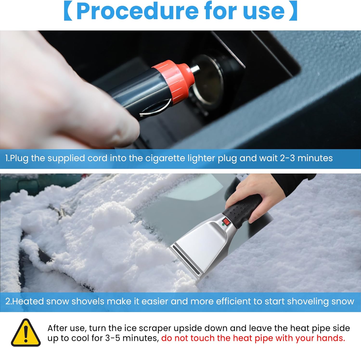 Car Heating Snow Removal Shovel