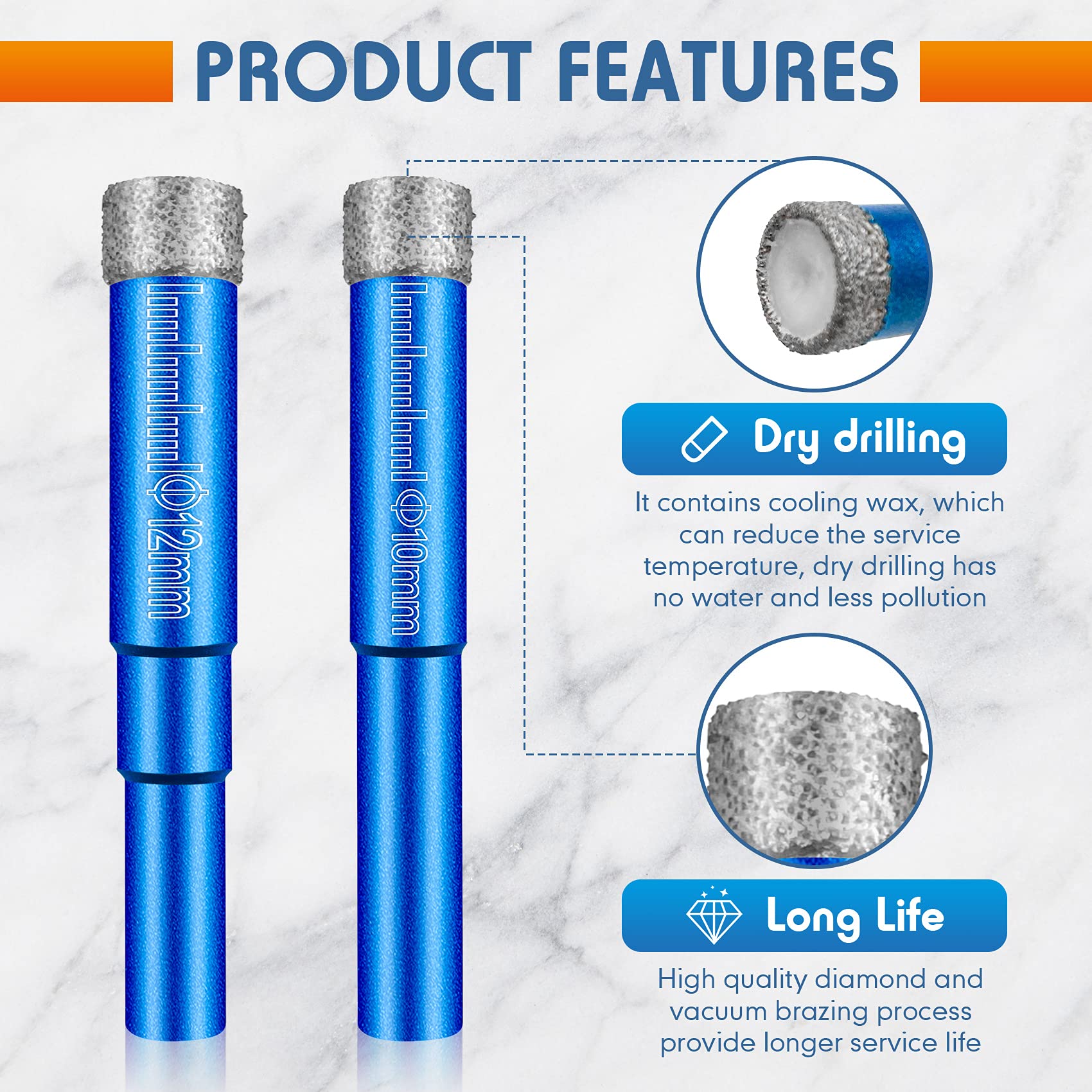 (🔥HOT SALE NOW 49% OFF) - Dry Tile Drill Bits