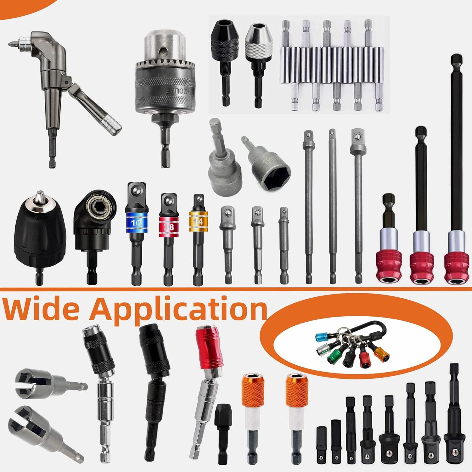 🔥1/4" Hexagonal screwdriver head bracket hiking buckle