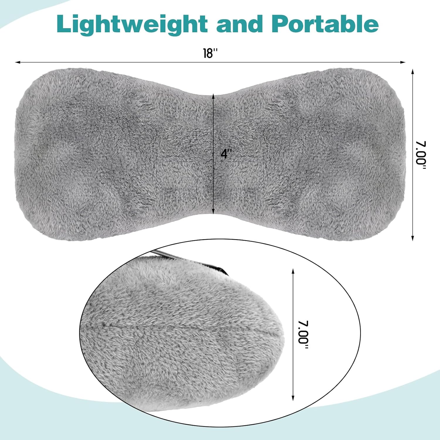 Adjustable Shoulder Straps Bone Shaped Neck Headrest