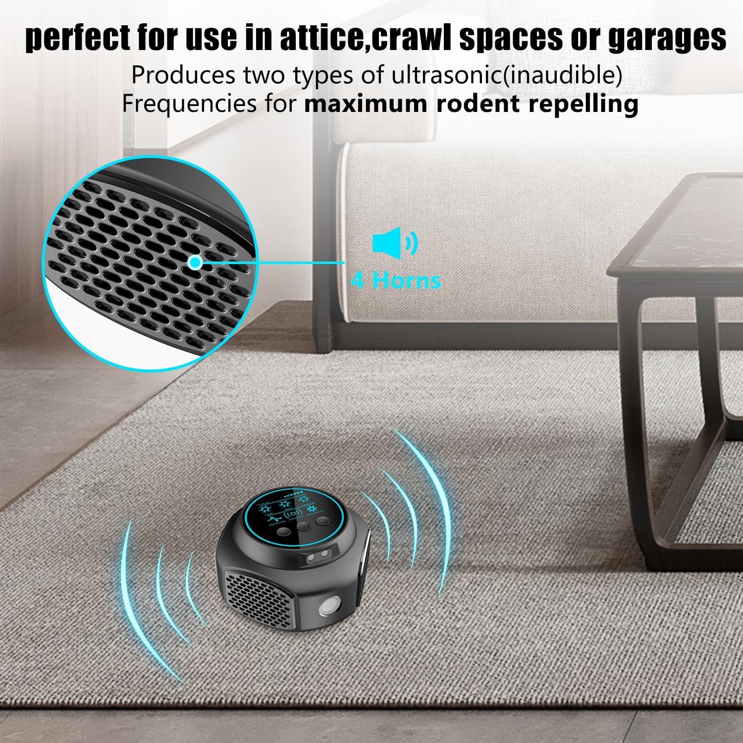 New Upgraded 360° All-Round Ultrasonic Mouse Repeller