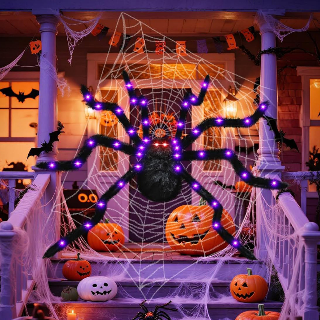 Halloween Decorations 4.9 FT Giant Spider