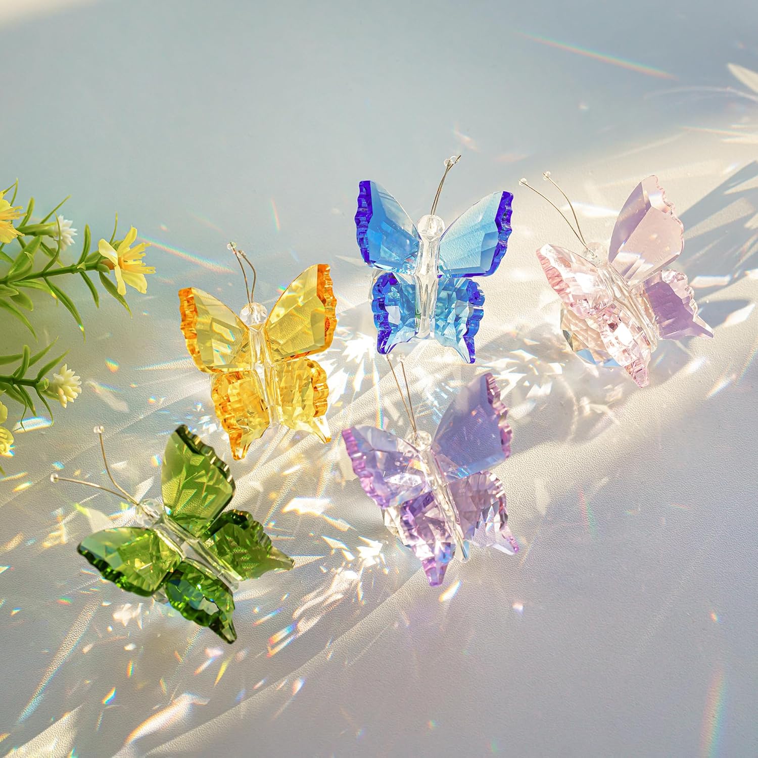 Crystal Flying Butterfly Decor 